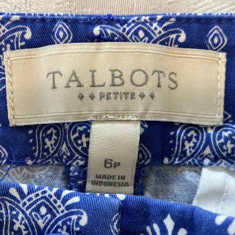 Talbots EUC Petite Cropped Pants 6P - Picture 5 of 8